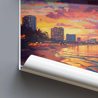 Pattaya Beach Poster | Thailand Wall Art | Asia Decor