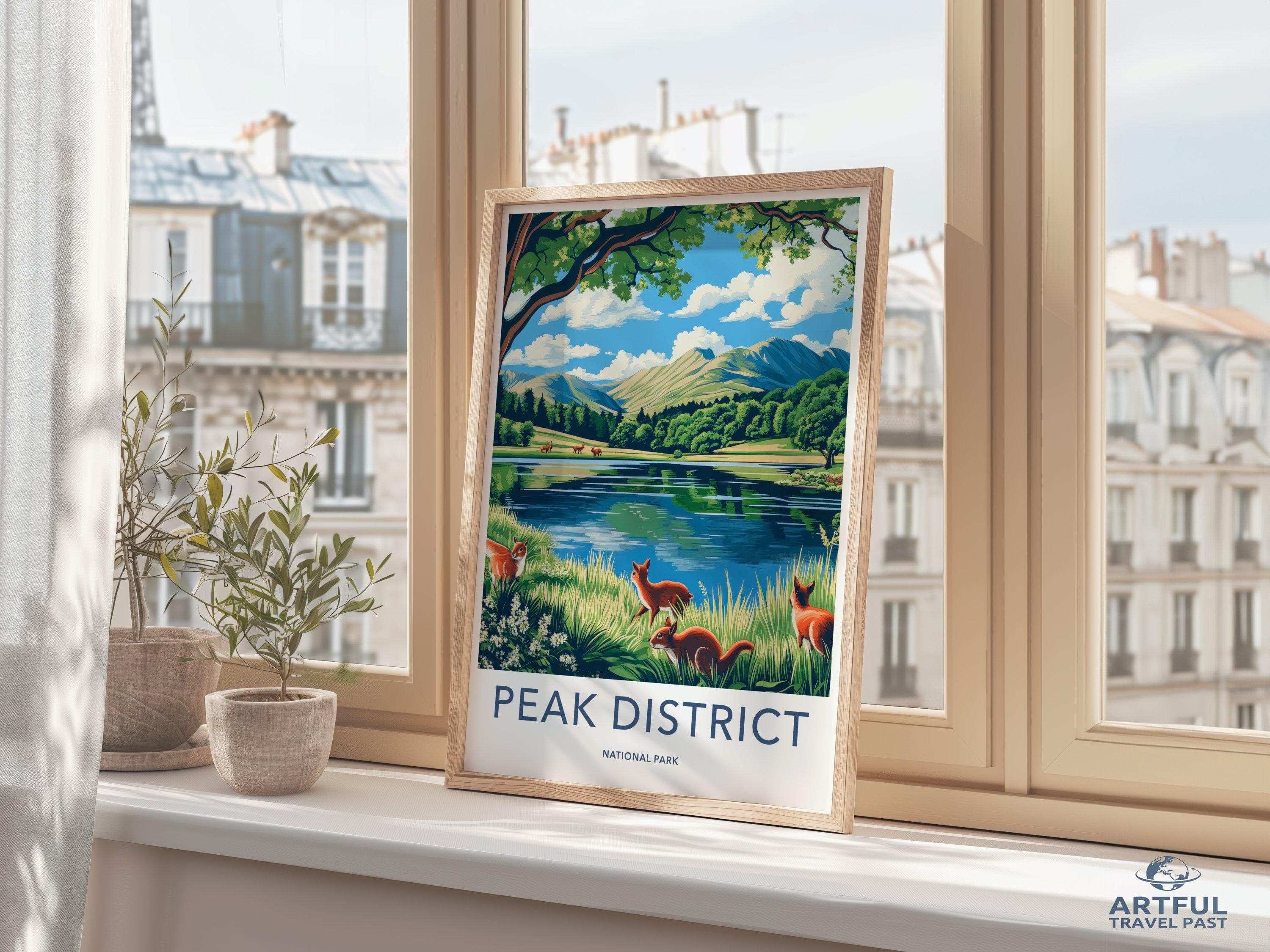 Peak District National Park Poster | England Wall Art