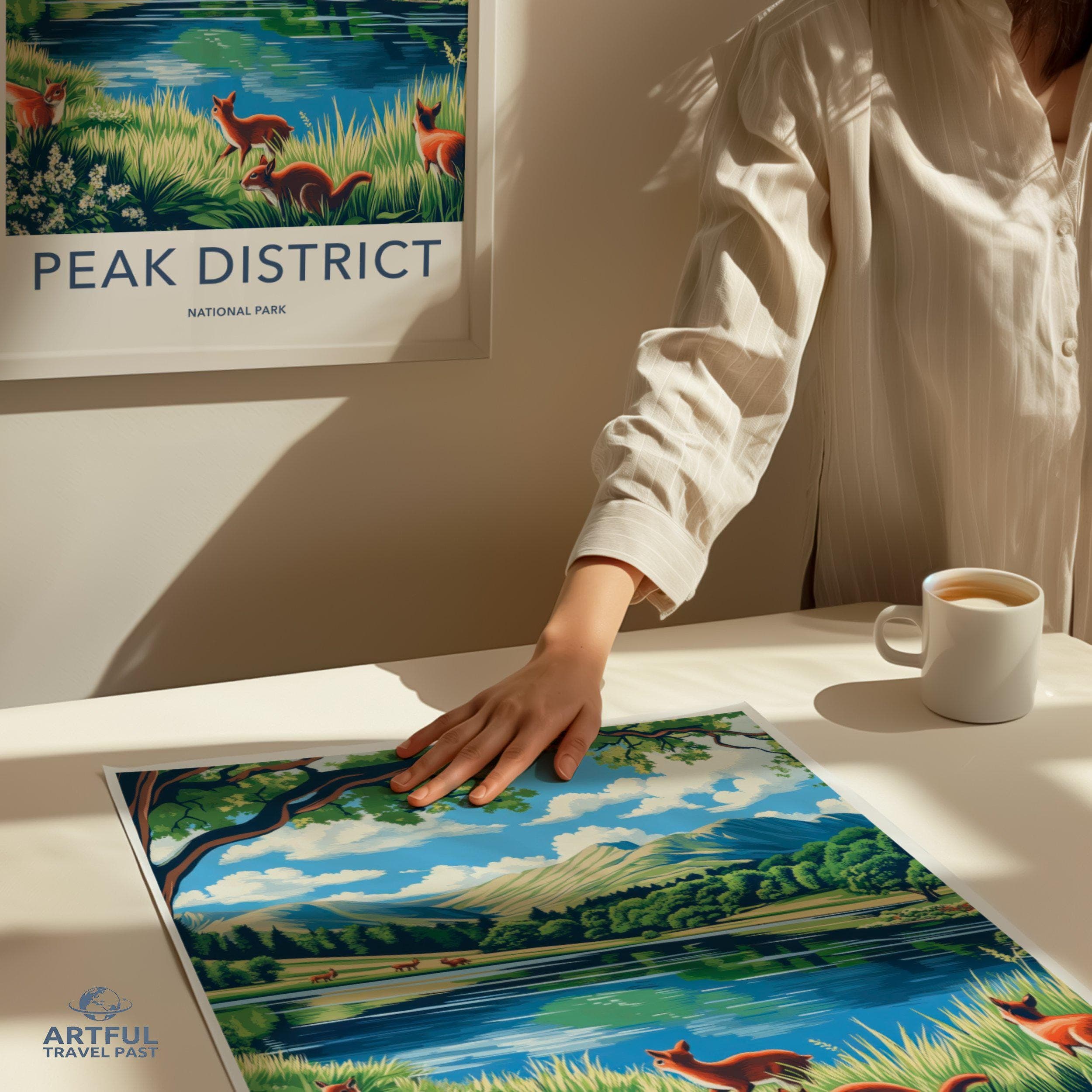 Peak District National Park Poster | England Wall Art