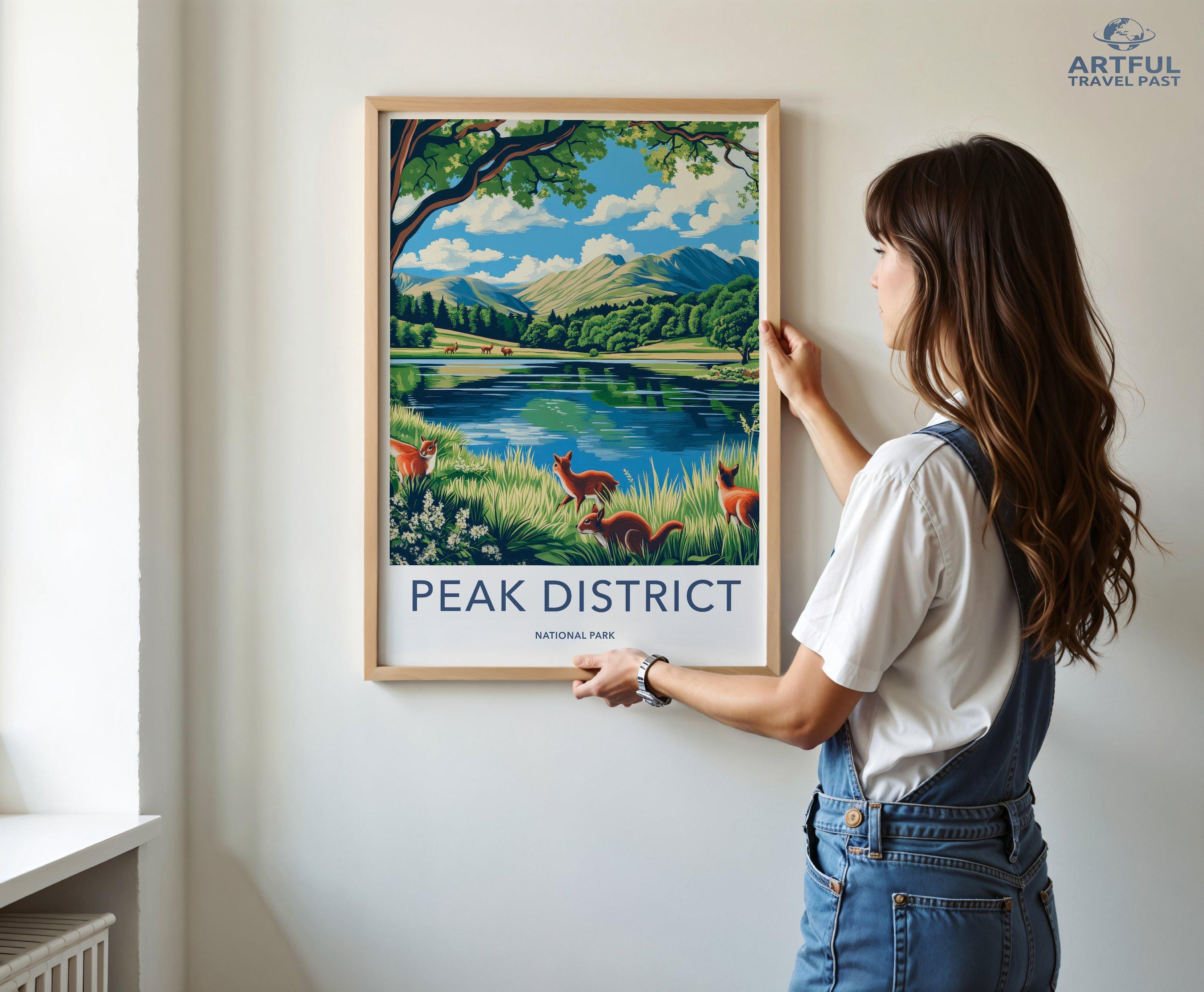 Peak District National Park Poster | England Wall Art