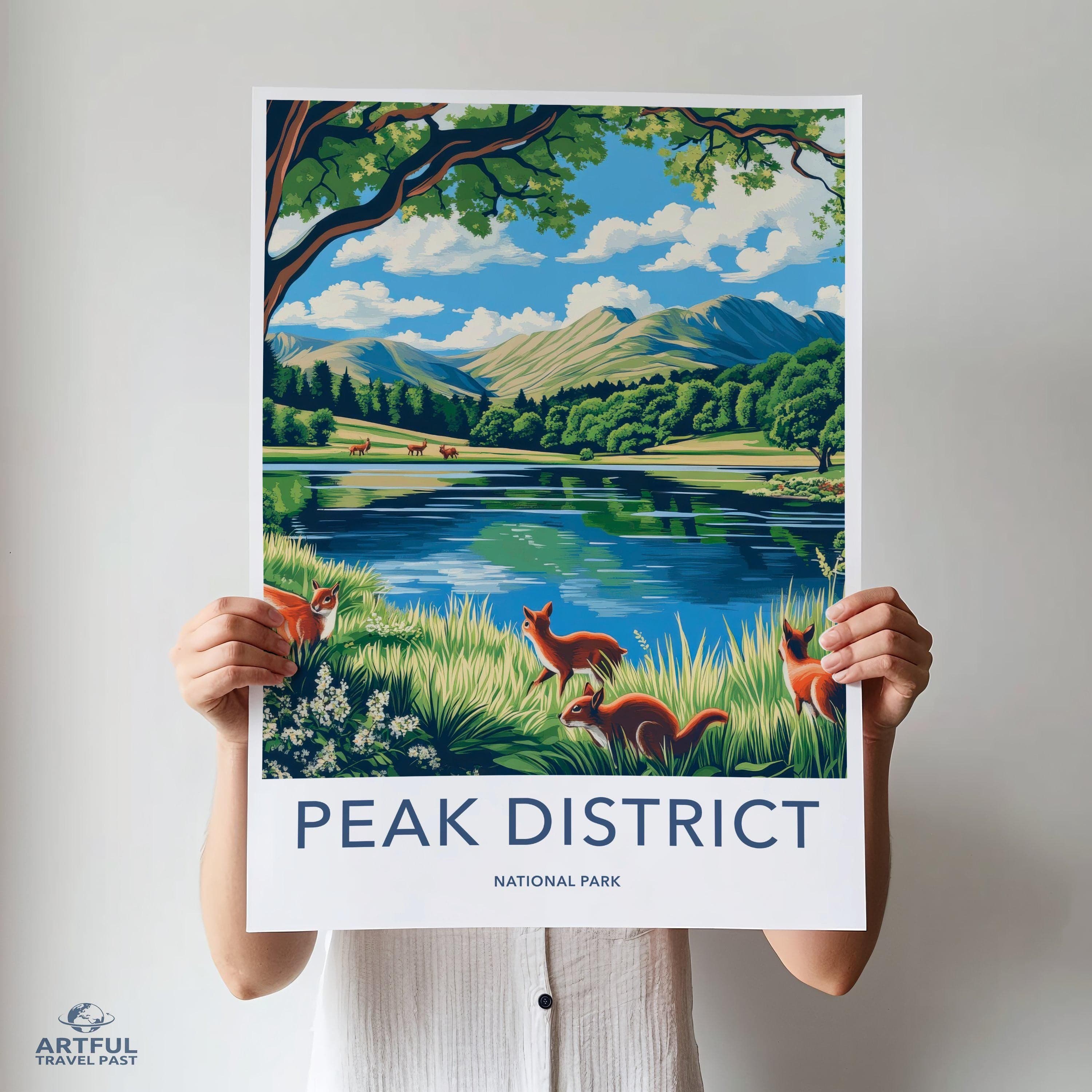 Peak District National Park Poster | England Wall Art