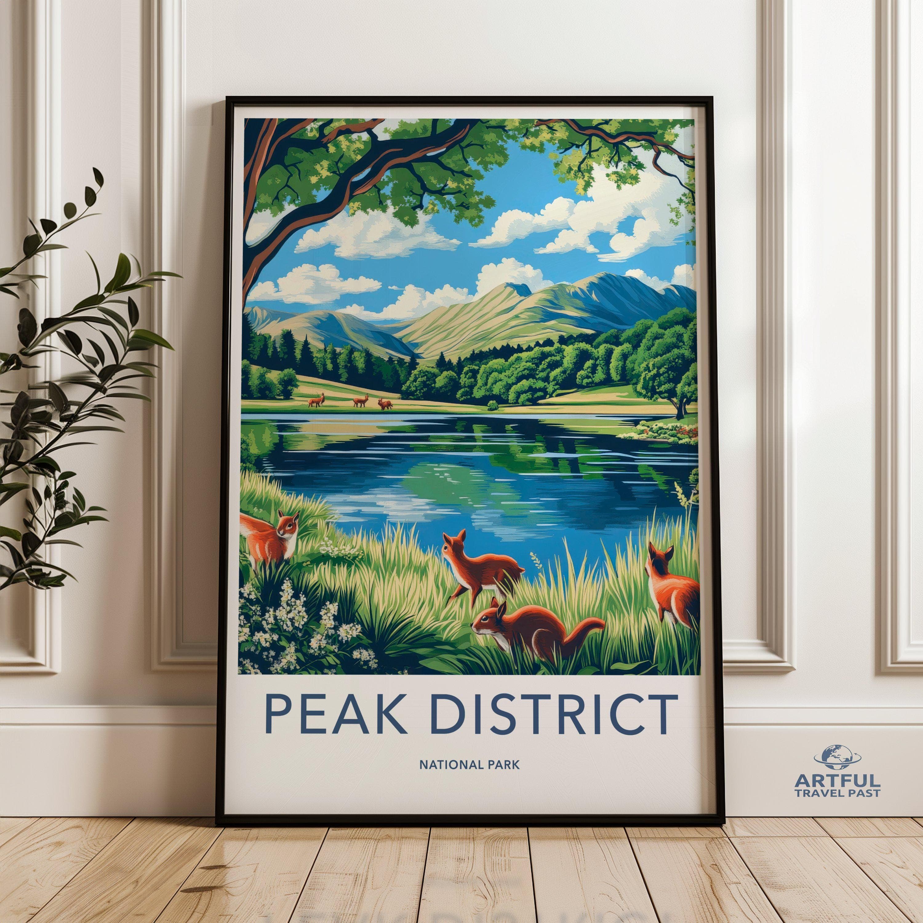 Peak District National Park Poster | England Wall Art