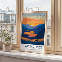 Peak District National Park Poster - England Wall Art