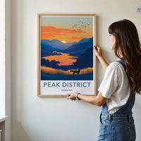 Peak District National Park Poster - England Wall Art