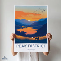 Peak District National Park Poster - England Wall Art