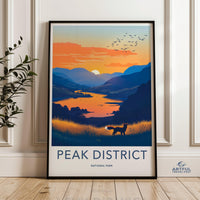 Peak District National Park Poster - England Wall Art
