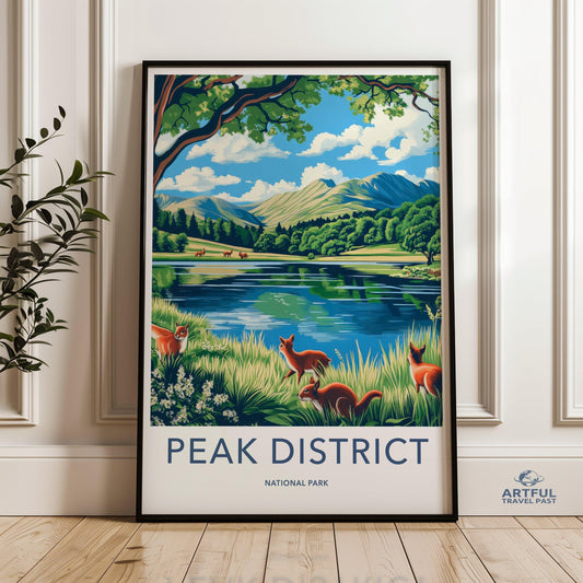 Peak District Poster - England Wall Art