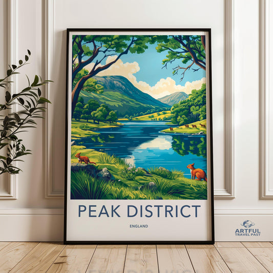 Peak District Poster - England Wall Art
