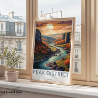 Peak District Poster - England Wall Art