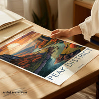 Peak District Poster - England Wall Art