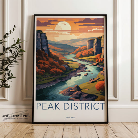 Peak District Poster - England Wall Art