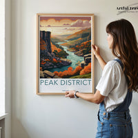 Peak District Poster - England Wall Art