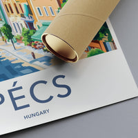 Pécs Poster | Hungary Wall Art | Eastern Europe Decor
