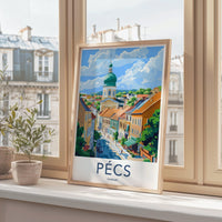 Pécs Poster | Hungary Wall Art | Eastern Europe Decor