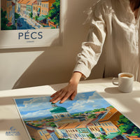 Pécs Poster | Hungary Wall Art | Eastern Europe Decor
