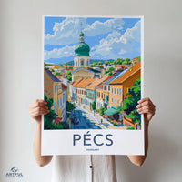 Pécs Poster | Hungary Wall Art | Eastern Europe Decor