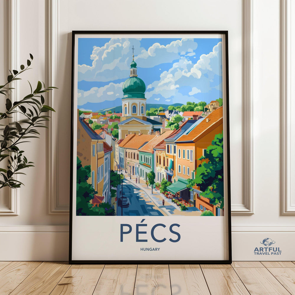 Pécs Poster | Hungary Wall Art | Eastern Europe Decor