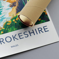 Pembrokeshire Poster - Wales Wall Art