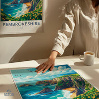 Pembrokeshire Poster - Wales Wall Art
