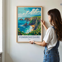 Pembrokeshire Poster - Wales Wall Art