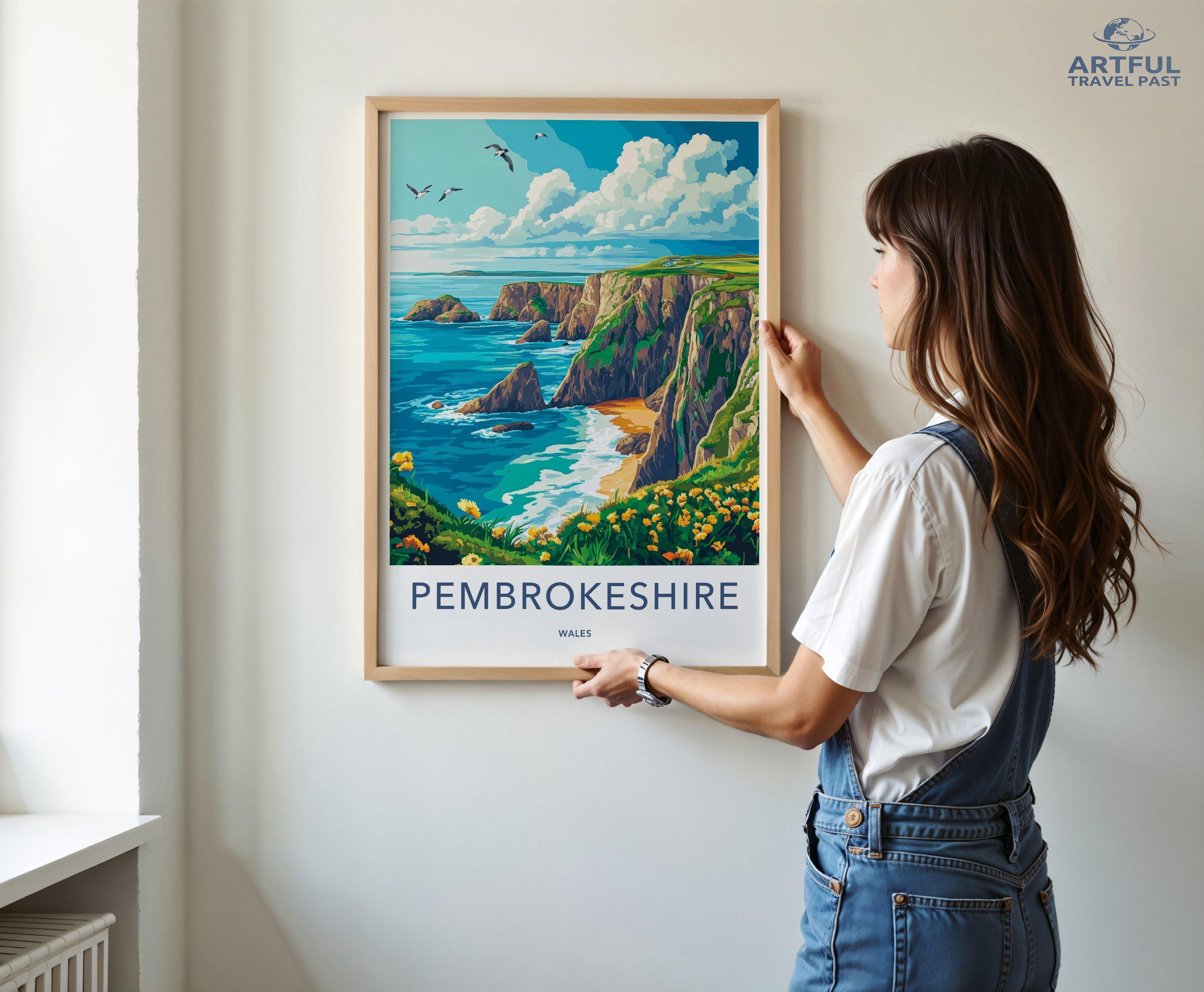 Pembrokeshire Poster - Wales Wall Art