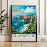 Pembrokeshire Poster - Wales Wall Art
