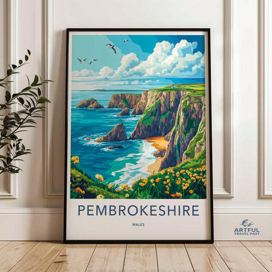 Pembrokeshire Poster - Wales Wall Art