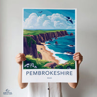 Pembrokeshire Poster - Wales Wall Art