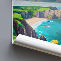 Pembrokeshire Poster | Wales Wall Art | UK Decor
