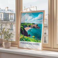 Pembrokeshire Poster | Wales Wall Art | UK Decor