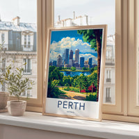 Perth Poster | Australia Wall Art | Australia Decor