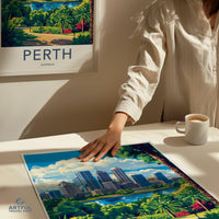 Perth Poster | Australia Wall Art | Australia Decor