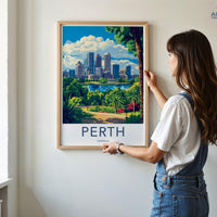 Perth Poster | Australia Wall Art | Australia Decor