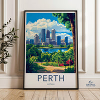 Perth Poster | Australia Wall Art | Australia Decor