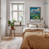Perth Poster | Australia Wall Art | Oceania Decor