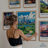 Perth Poster | Australia Wall Art | Oceania Decor
