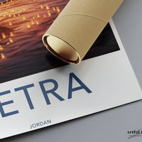 Petra Poster | Jordan Wall Art | Middle East Decor