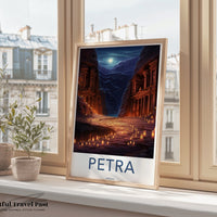 Petra Poster | Jordan Wall Art | Middle East Decor