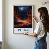 Petra Poster | Jordan Wall Art | Middle East Decor