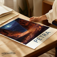 Petra Poster | Jordan Wall Art | Middle East Decor