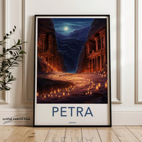 Petra Poster | Jordan Wall Art | Middle East Decor