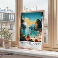 Phi Phi Islands Poster - Thailand Wall Art
