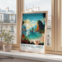 Phi Phi Islands Poster - Thailand Wall Art