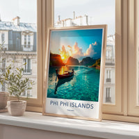 Phi Phi Islands Poster - Thailand Wall Art