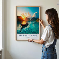 Phi Phi Islands Poster - Thailand Wall Art