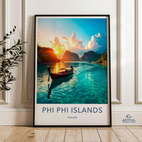 Phi Phi Islands Poster - Thailand Wall Art