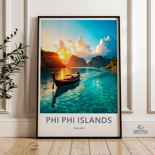 Phi Phi Islands Poster - Thailand Wall Art
