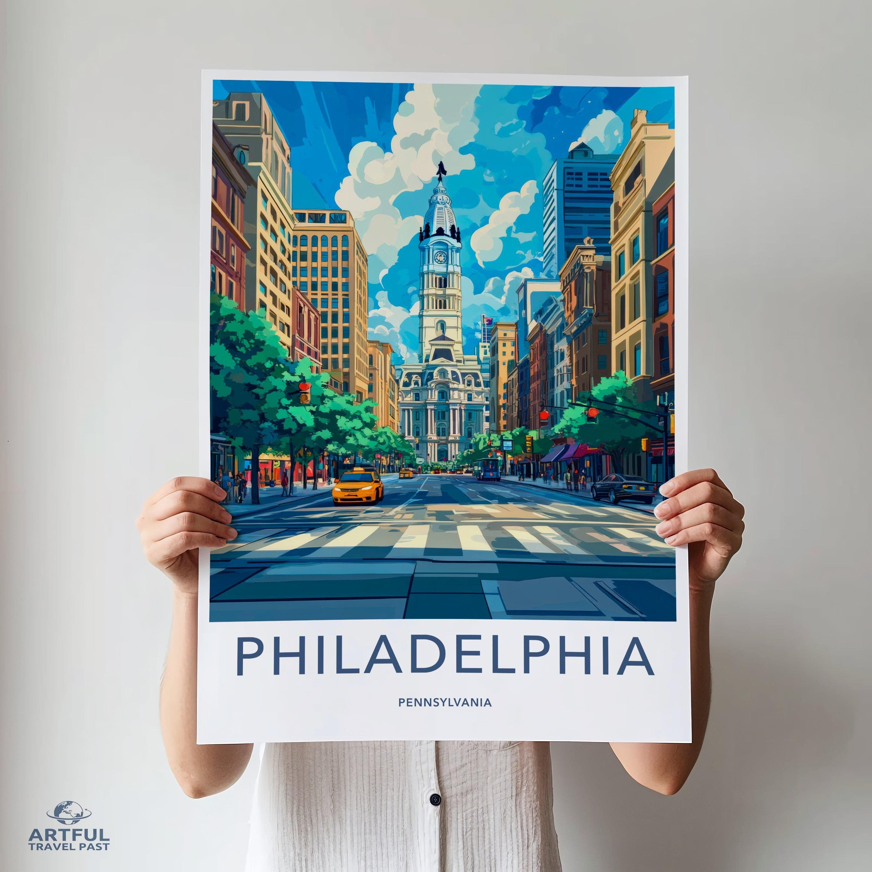 Philadelphia Poster - Pennsylvania Wall Art