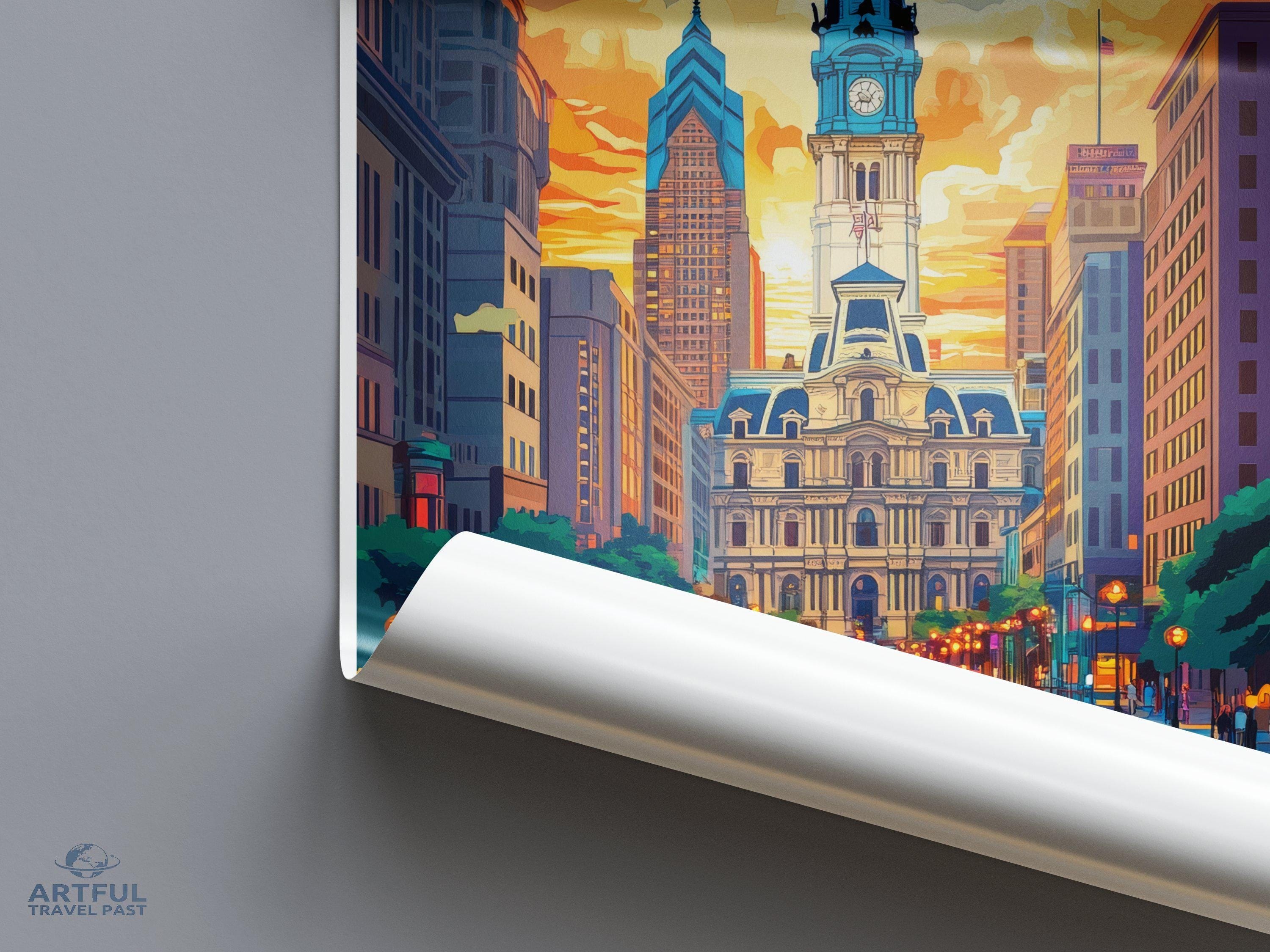 Philadelphia Poster - Pennsylvania Wall Art