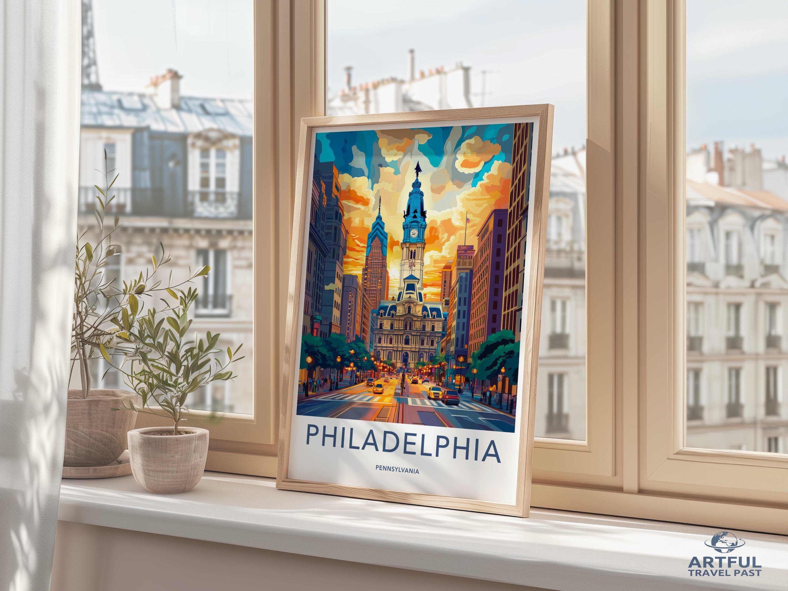Philadelphia Poster - Pennsylvania Wall Art